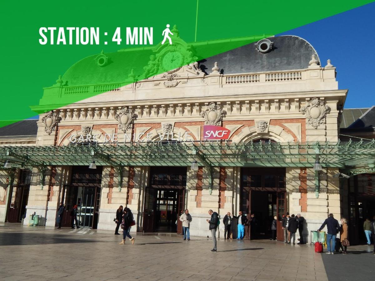 2 Rooms - Hyper Centre - Air-Conditioned - Terrace - Quiet - Tramway - Equipped Kitchen - Wifi Nice Exteriör bild